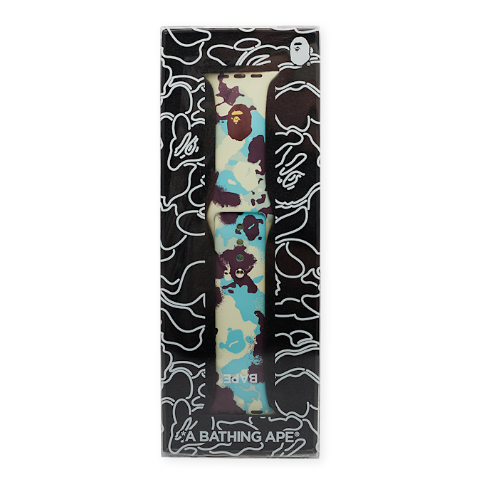 A Bathing Ape Map Camo Watch Band multicolor 86234 1