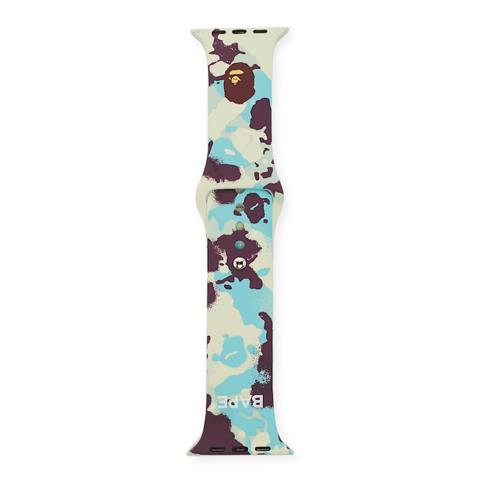 A Bathing Ape Map Camo Watch Band multi-colour 86234 2