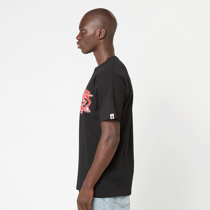 A Bathing Ape Asnka Kanji Graffiti Logo Tee zwart 87772 3