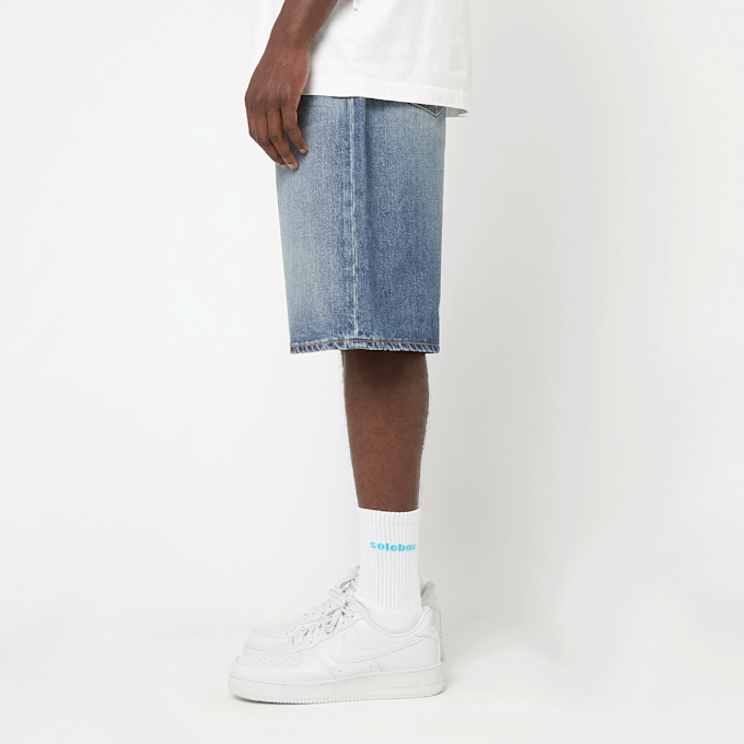 A Bathing Ape Twin Sta Relaxed Fit Denim Shorts blauw 91114 3