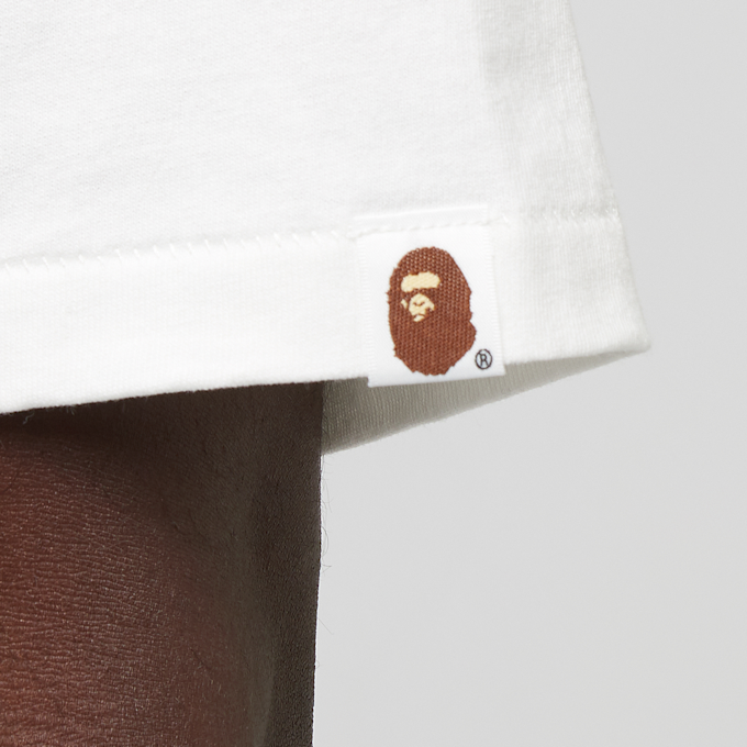 A Bathing Ape 1st Camo Crazy Sta College Tee white 89871 6