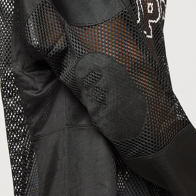 A Bathing Ape Line Camo Multi Logo Relaxed Fit Football Jersey schwarz 87758 7