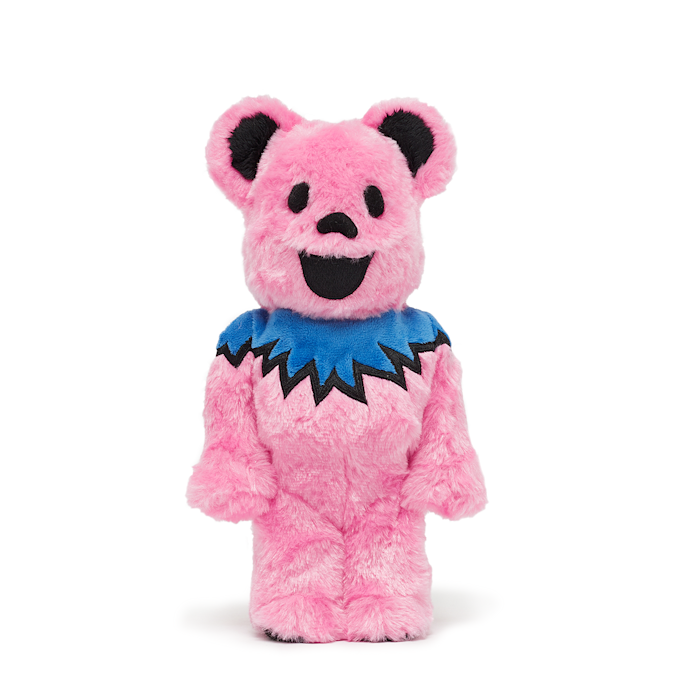 Medicom x Grateful Dead Bearbrick Dancing Bear Costume 400% light pink 91092 1