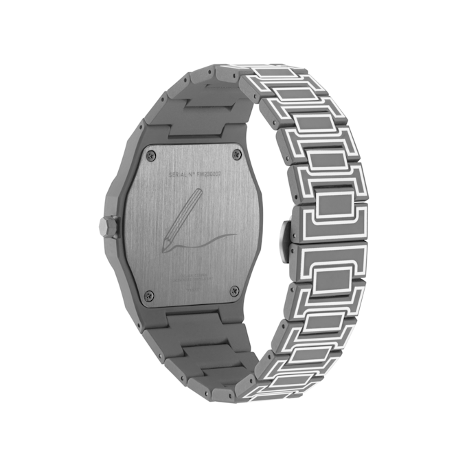 D1 Milano Polycarbon Black Sketch Watch 40.5mm black 88716 3