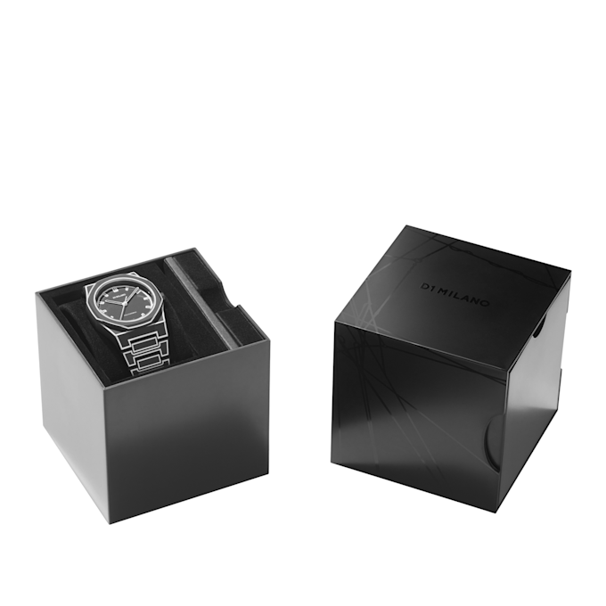 D1 Milano Polycarbon Black Sketch Watch 40.5mm zwart 88716 5