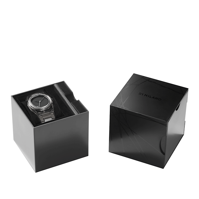 D1 Milano Nylon Exp Black Watch 39mm bruin 90852 5