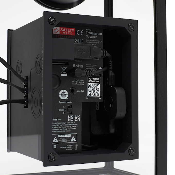 Transparent Speaker black 87708 4