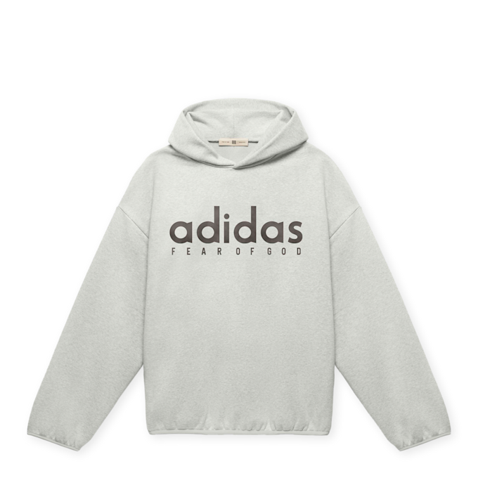 adidas Originals x Fear of God Athletics Heather Fleece Hoodie grey 85840 1