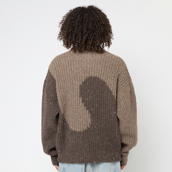 ERL Unisex Swirl Wool Crewneck Knit brown 89918 4