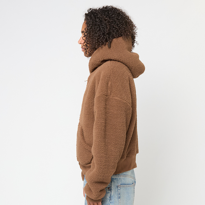 ERL Unisex Terry Fleece Zipped Hoodie Knit bruin 87974 3