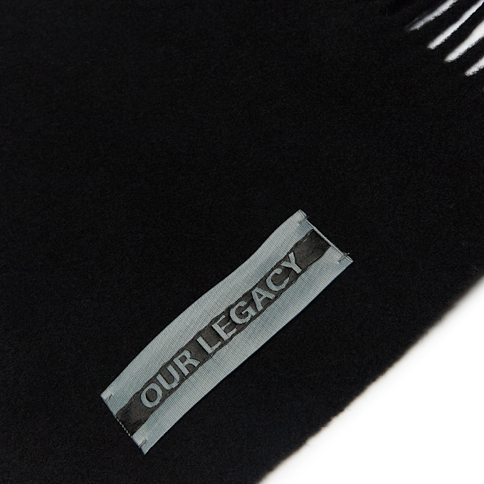 Our Legacy Estate Scarf Double Wool black 91127 3