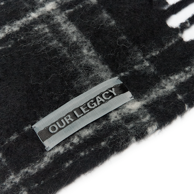 Our Legacy Estate Scarf Fuzzy Alpaca black 91051 3