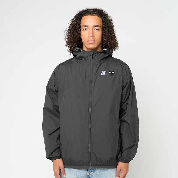 Comme des Garcons Play K-Way Full Zip Jacket Black Emblem black 88890 2