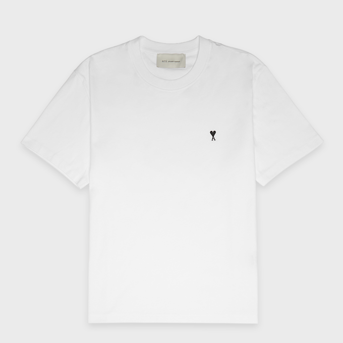 AMI PARIS T-Shirt Jersey ADC white 91464 1