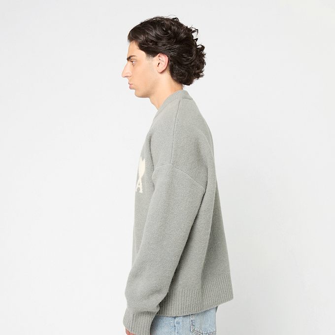 AMI PARIS Knit Sweater ADC grey 87991 3