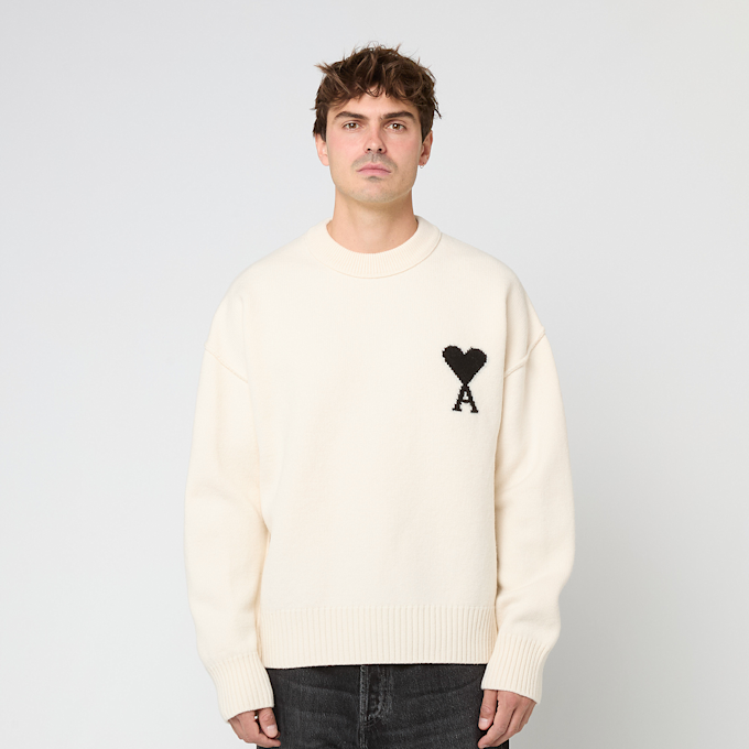 AMI PARIS Felted Crew ADC beige 88897 2