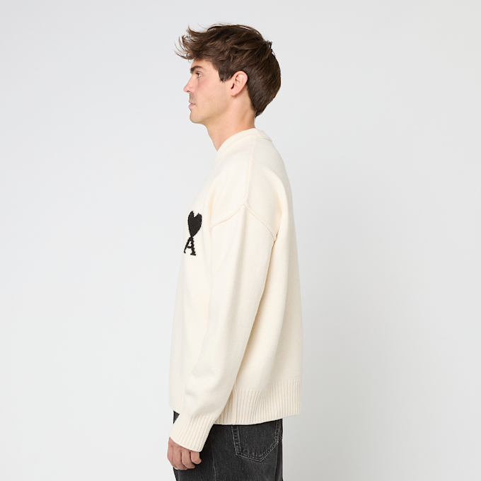 AMI PARIS Felted Crew ADC beige 88897 3