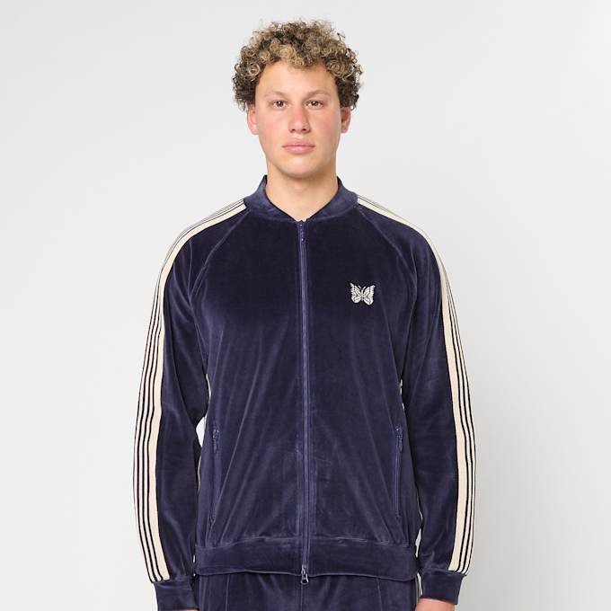 Needles Rib Collar Track Jacket blue 87521 2