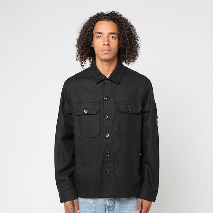 C. P. Company Overshirt In Felt black 86021 2