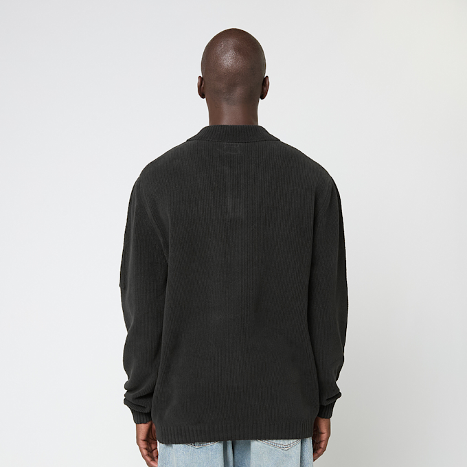 C. P. Company Knitwear Polo Collar In Chenille Cotton black 87561 4