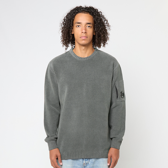 C. P. Company Knitwear Crew Neck In Chenille Cotton grey 87560 2