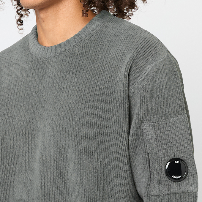 C. P. Company Knitwear Crew Neck In Chenille Cotton grey 87560 5