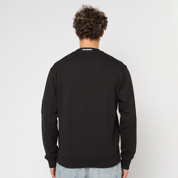C. P. Company Diagonal Raised Fleece Crewneck Sweatshirt black 86020 4