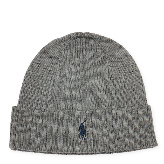 Polo Ralph Lauren Merino Wool Beanie grijs 91366 1