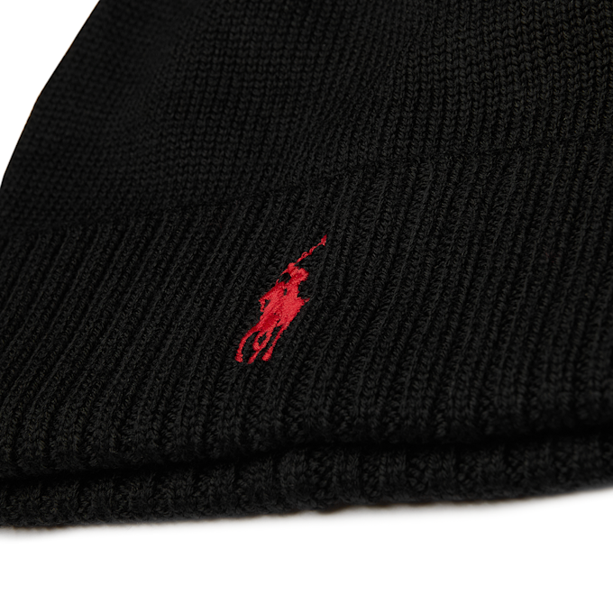 Polo Ralph Lauren Merino Wool Beanie zwart 91367 3