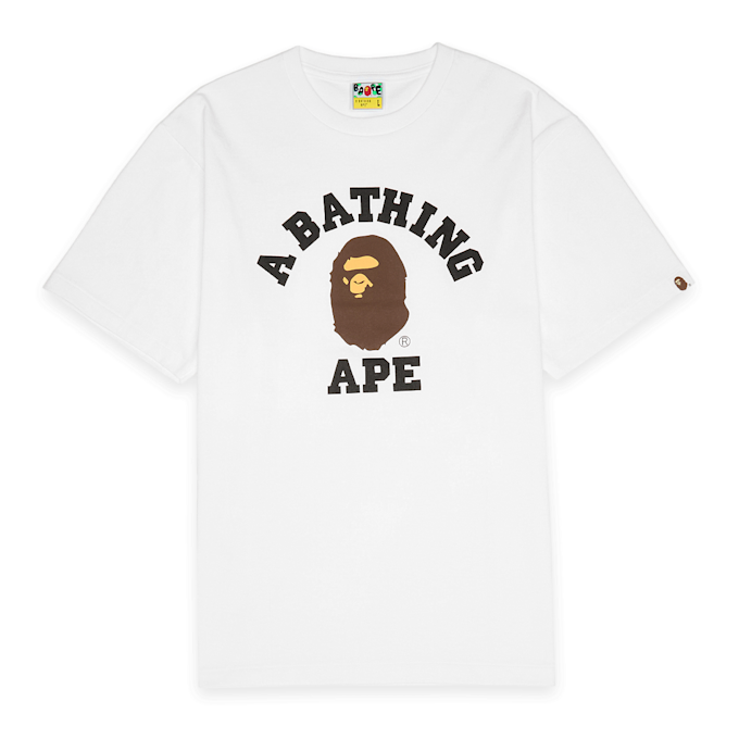 A Bathing Ape College Tee weiß 92411 1