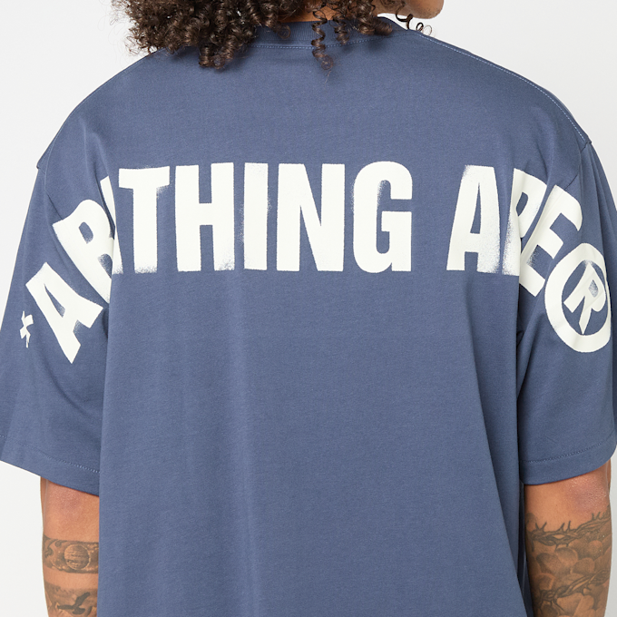 A Bathing Ape Spray Print Ape Head Relaxed Fit Tee #2 M blue 92421 6