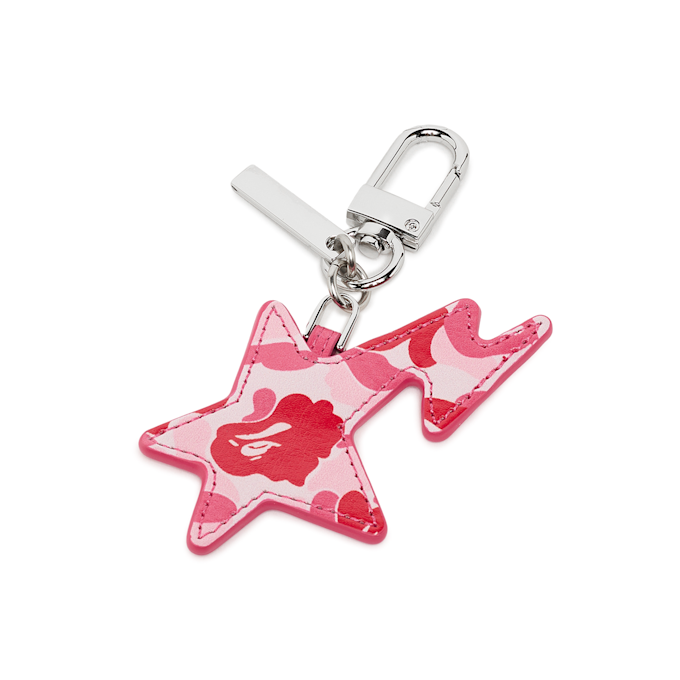 A Bathing Ape ABC Camo Sta Keychain M light pink 92442 1