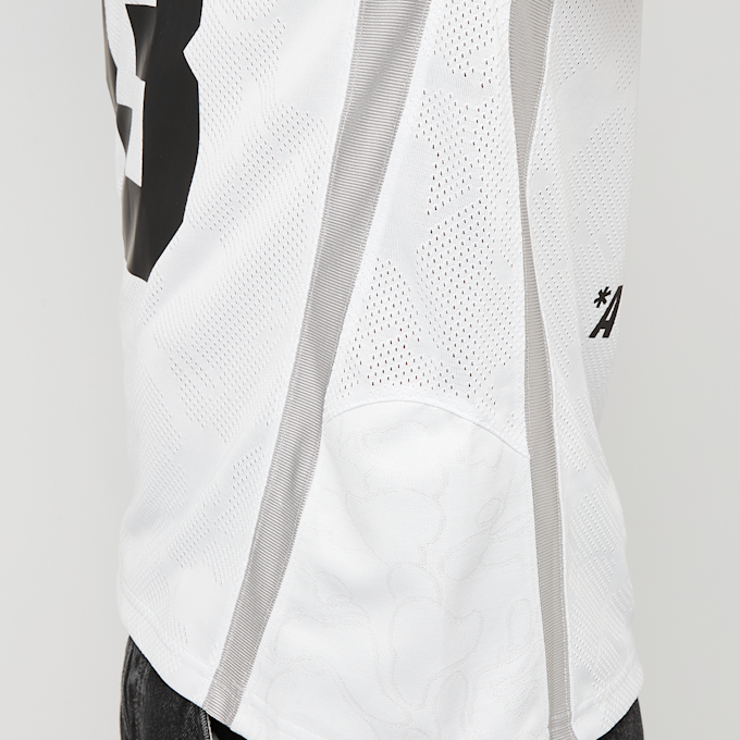 A Bathing Ape Line Camo Jacquard Relaxed Fit Football Jersey M white 92446 8