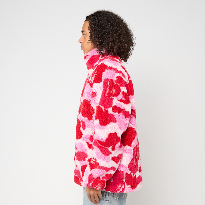 A Bathing Ape ABC Camo Metal One Point Boa Jacket M light pink 92456 3