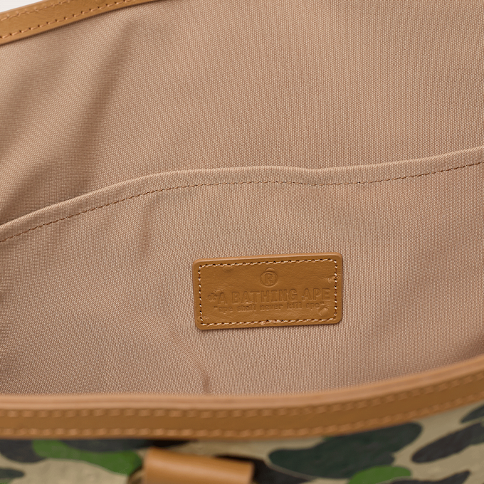 A Bathing Ape ABC Camo PU Ostrich Tote Bag M green 92475 5