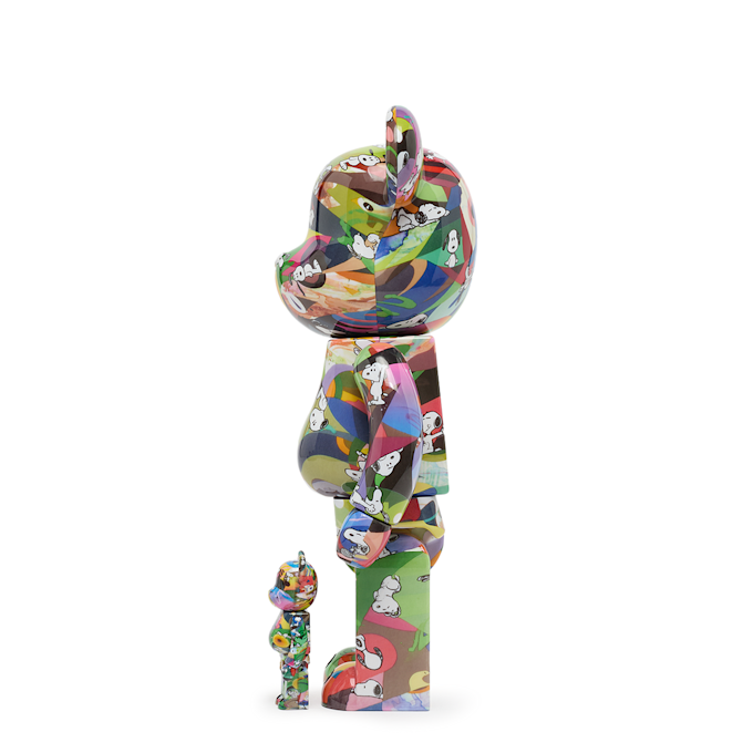 Medicom Bearbrick Tomokazu Matsuyama x Peanuts 400% & 100% multicolor 93371 2