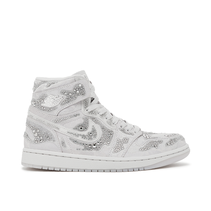 Jordan x Swarovski Wmns Air Jordan 1 Retro High OG "Vast Grey" grau 94462 2