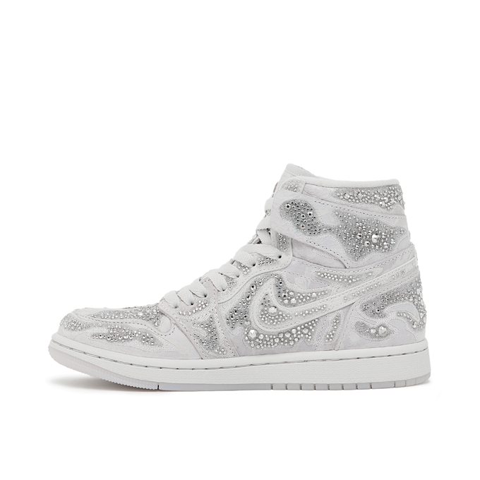 Jordan x Swarovski Wmns Air Jordan 1 Retro High OG "Vast Grey" grau 94462 3