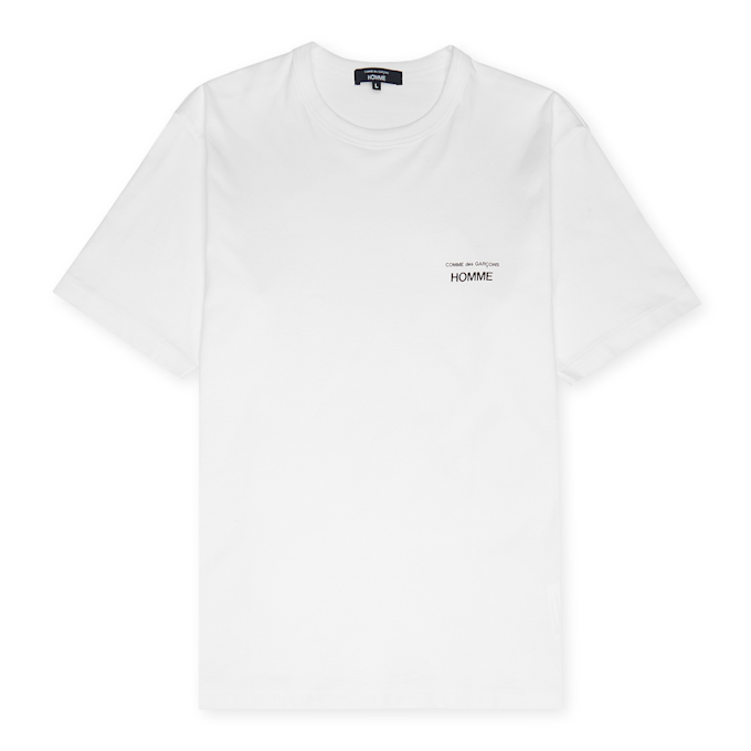 Comme des Garcons Homme Custom Slim Fit Jersey Crewneck T-Shirt weiß 95529 1