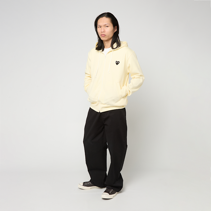 Comme des Garcons Play Play Big Heart Sweatshirt yellow 95345 2