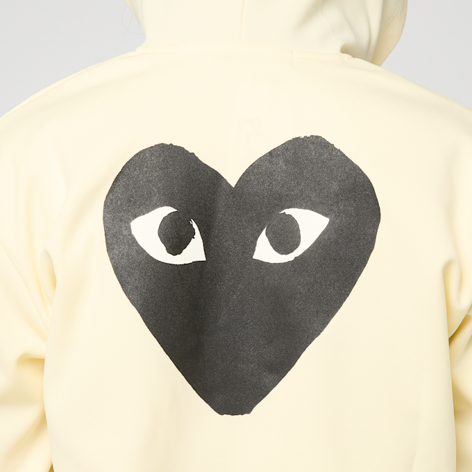 Comme des Garcons Play Play Big Heart Sweatshirt yellow 95345 5
