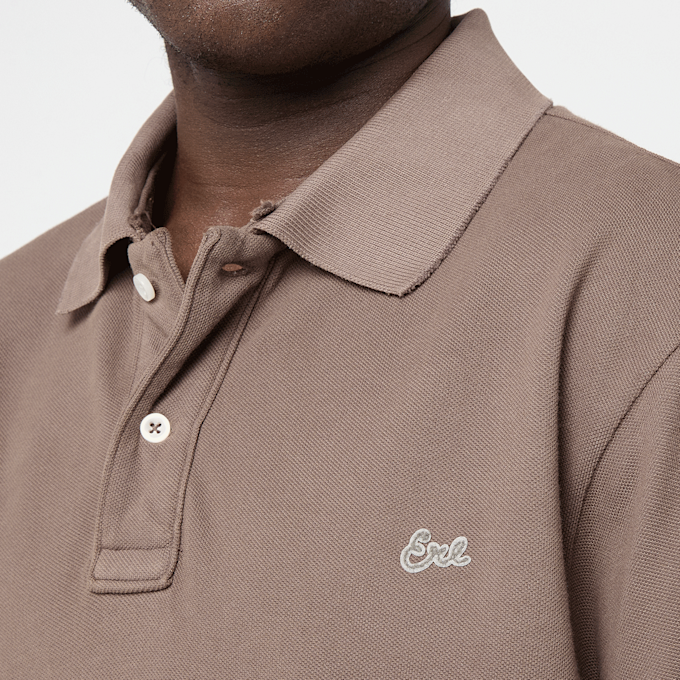 ERL Unisex Polo Tee Knit braun 95410 3