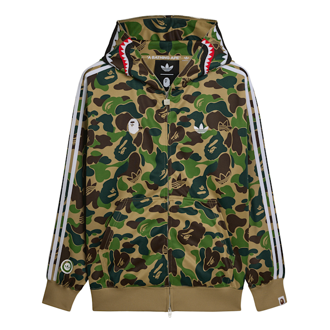 adidas Originals x Bape Track Shark Hoodie camouflage 95776 1