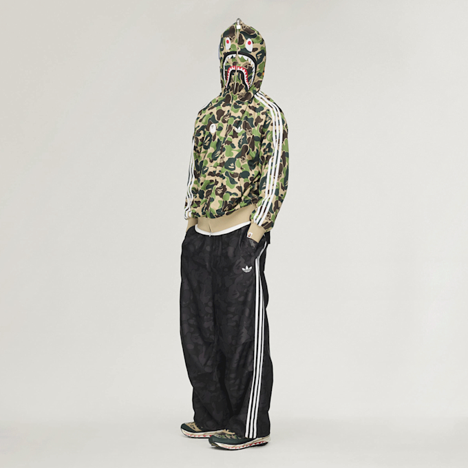 adidas Originals x Bape Track Shark Hoodie camouflage 95776 2
