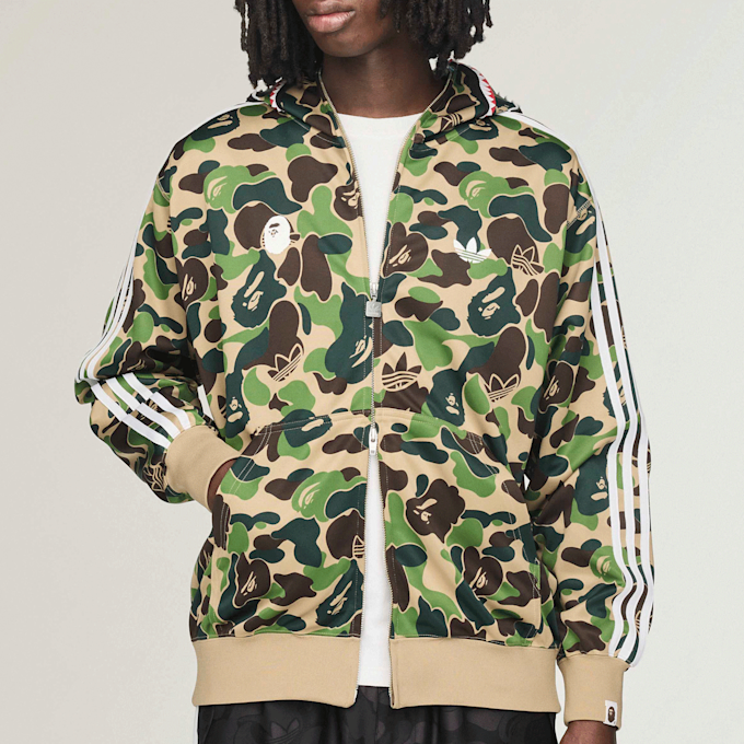 adidas Originals x Bape Track Shark Hoodie camouflage 95776 5