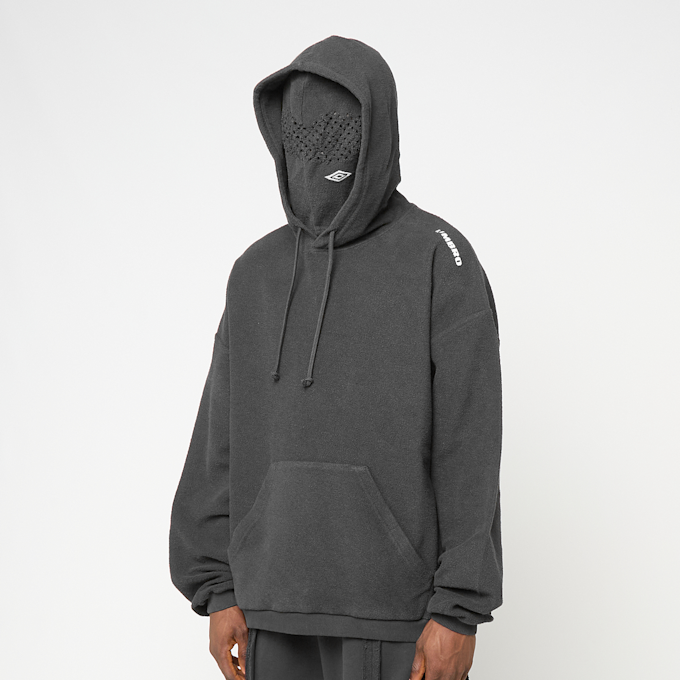 Umbro by Slam Jam Lasered Masked Hoodie zwart 95883 3