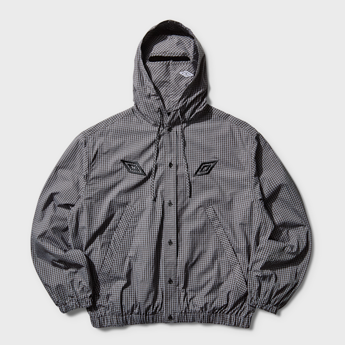 Umbro by Slam Jam Gingham Masked Shirt grey 95889 1