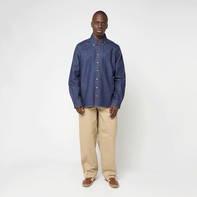 AMI PARIS Constrasted Ami De Coeur Shirt blau 95929 2