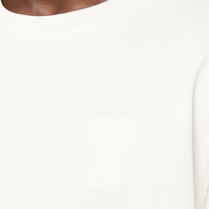 AMI PARIS Big ADC T-Shirt beige 95931 3