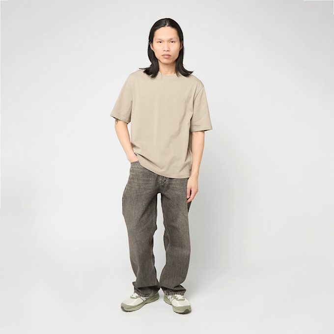 AMI PARIS Small Embossed ADC T-Shirt beige 95933 2